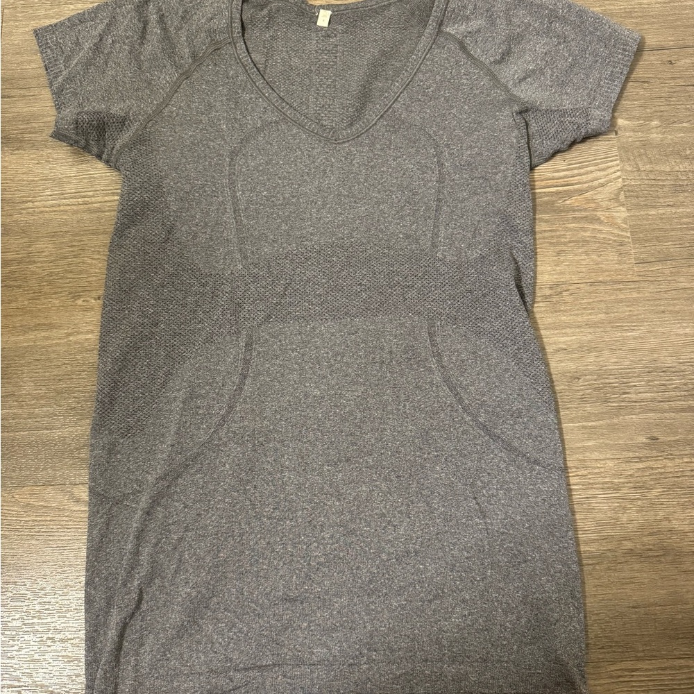 Gray Lululemon Short Sleeve Shirt